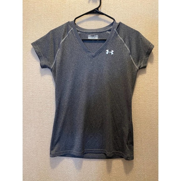 Under Armour Top Women's XS Gray Heat Gear - Picture 1 of 12
